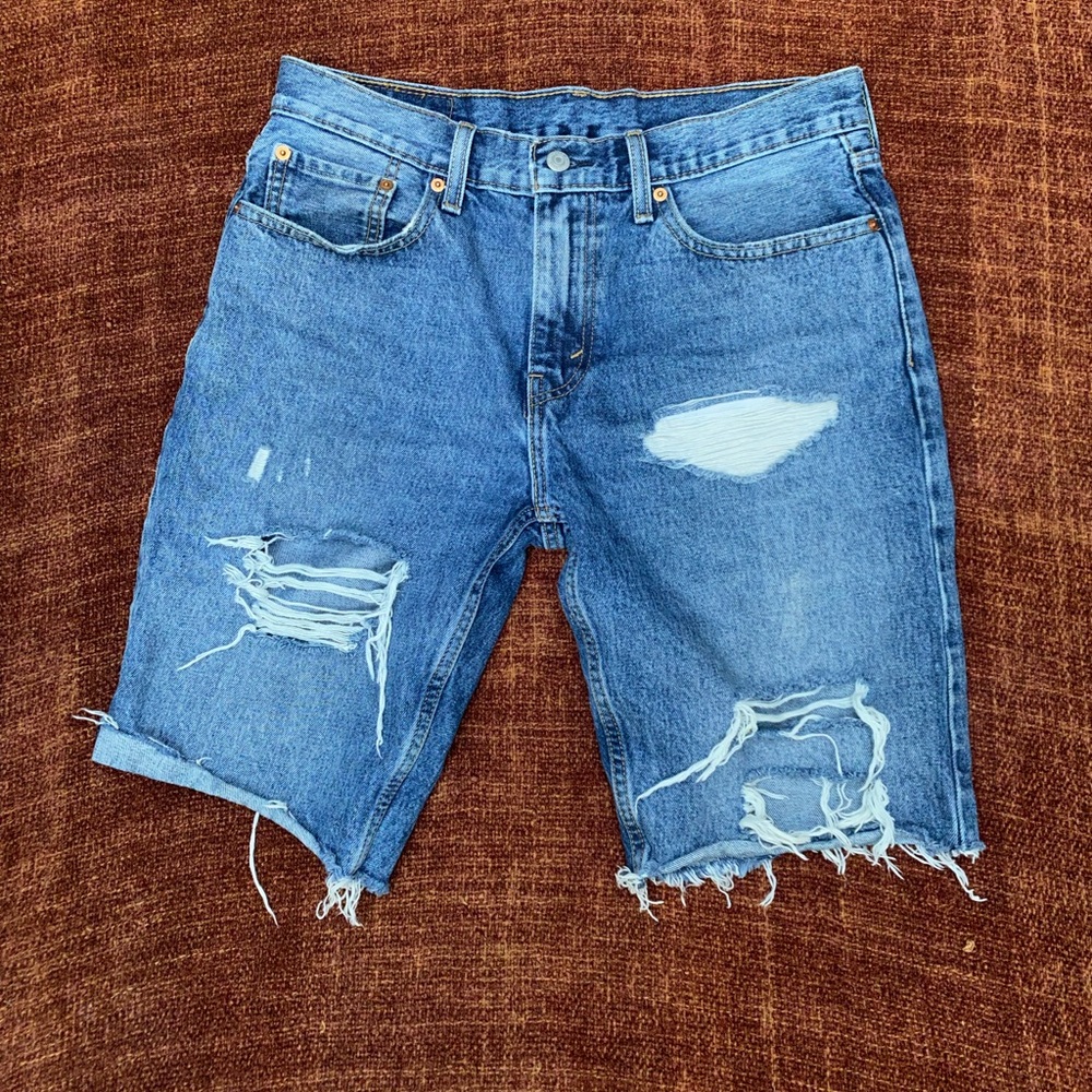 Levi Strauss & Co. 502 blue Jean shorts